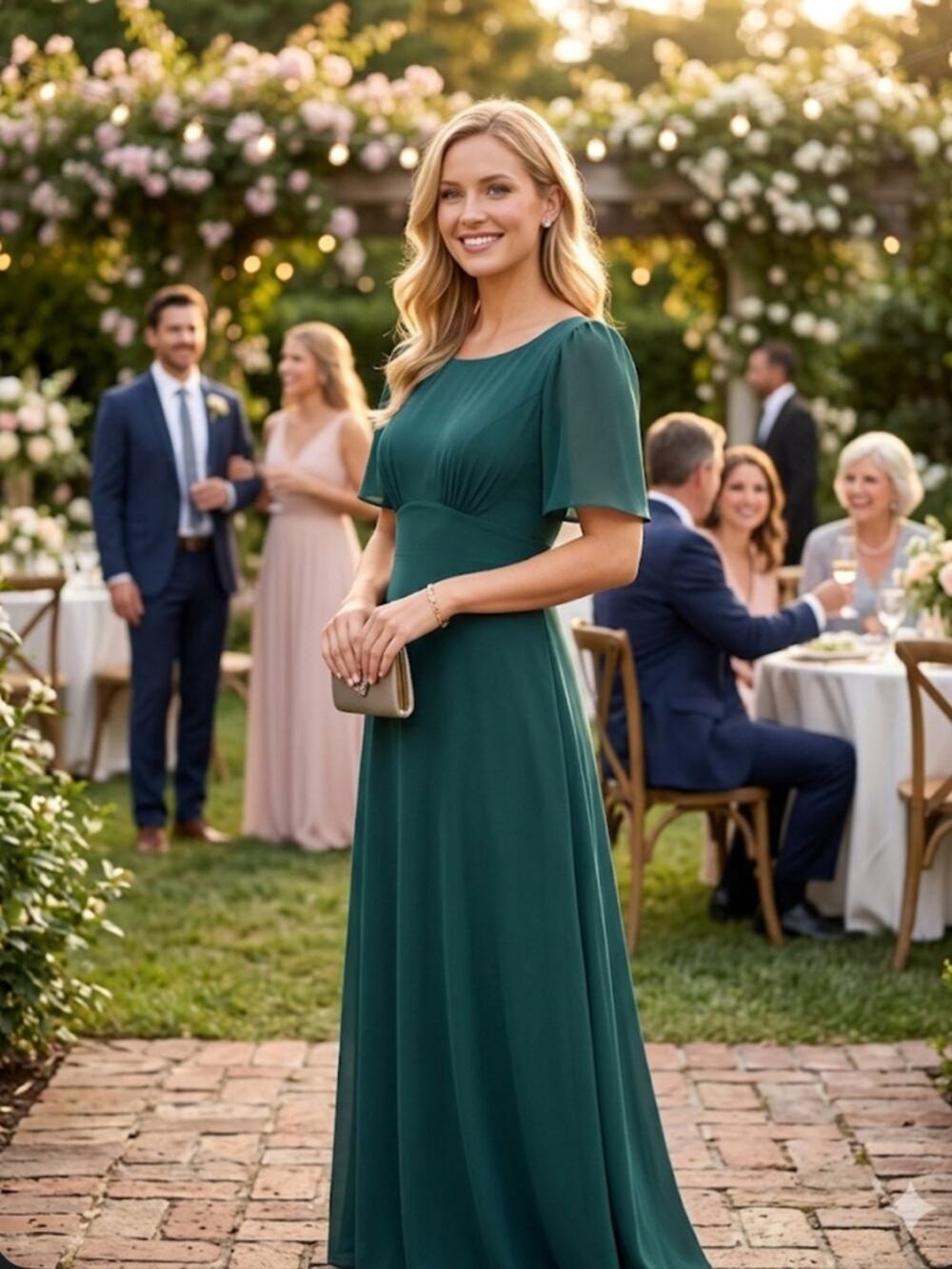 NWT NEW ModCloth Green Maxi Dress Medium